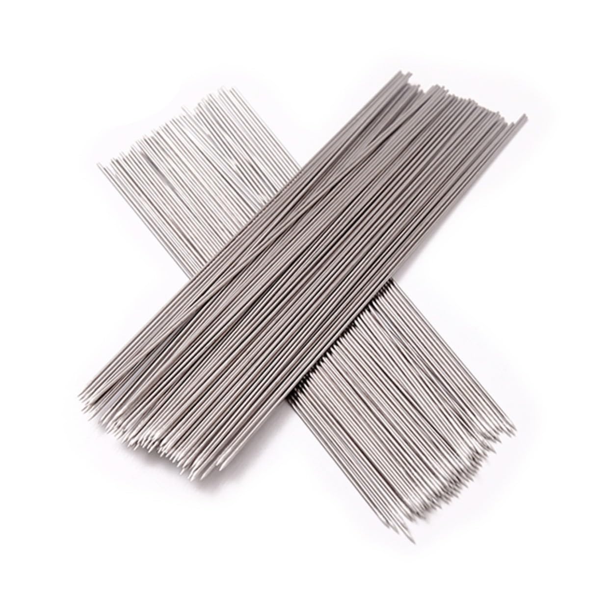 Brochetas 1, Barbacoa de Inoxidable de Acero Piezas 100 85 Mm | 38, 5 Cm, Color Plata, Tamaño Compacto y Resistente, Uso en Bbq y Senderismo