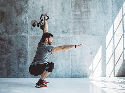 Miniatura 8 de Convierte mancuernas en pesas rusas de SEWD  Pesos ajustables y mango de pesas rusas de hasta 220 libras de capacidad para levantamiento de pesas,