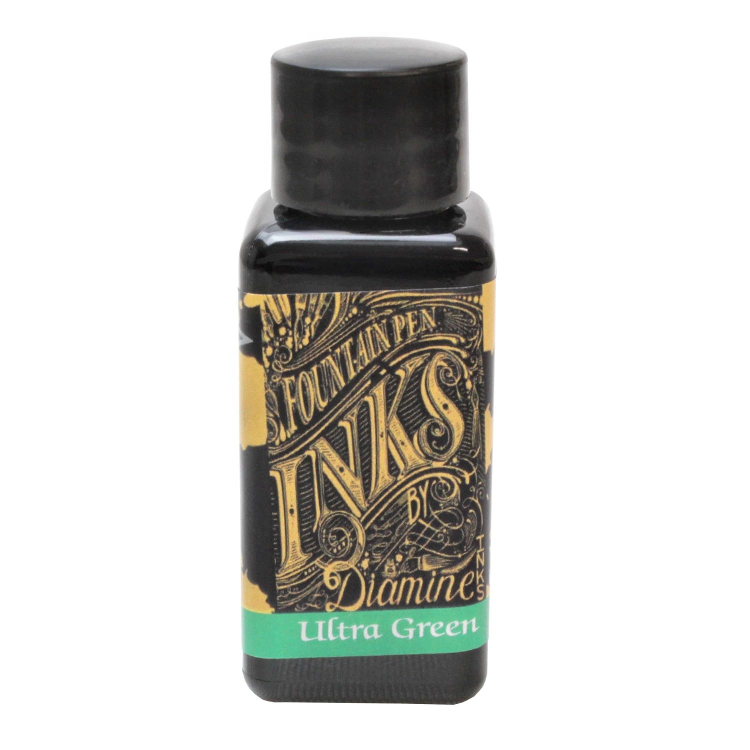 Diamine 30ml Ultra Green fountain pen ink bottle