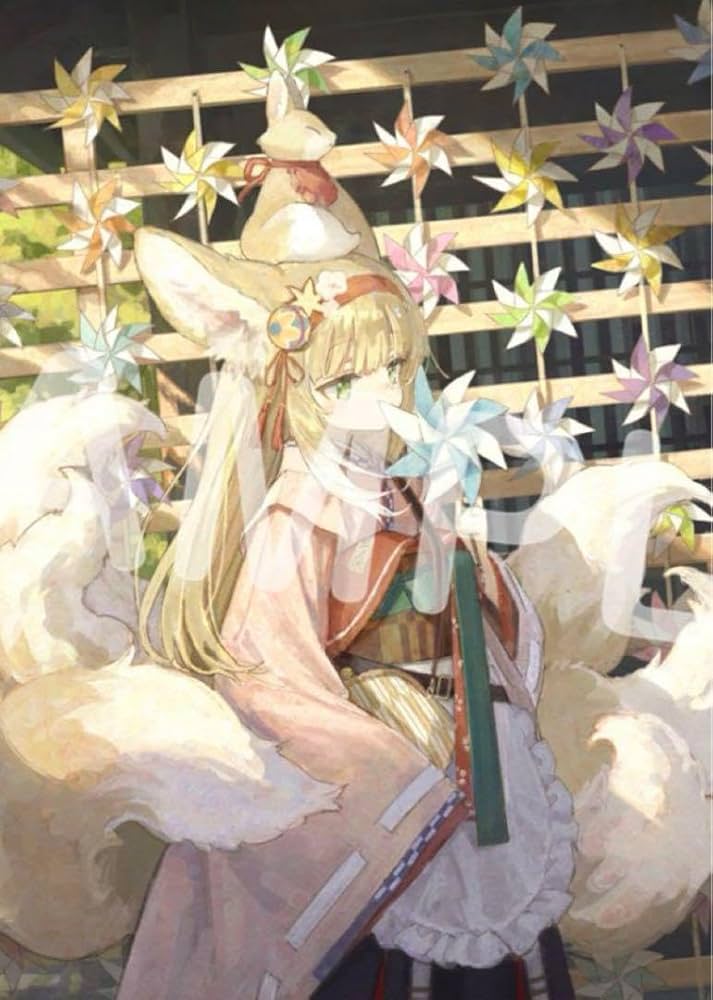 アークナイツ4周年限定直筆サイン入りA3アートグラフ 「風花と