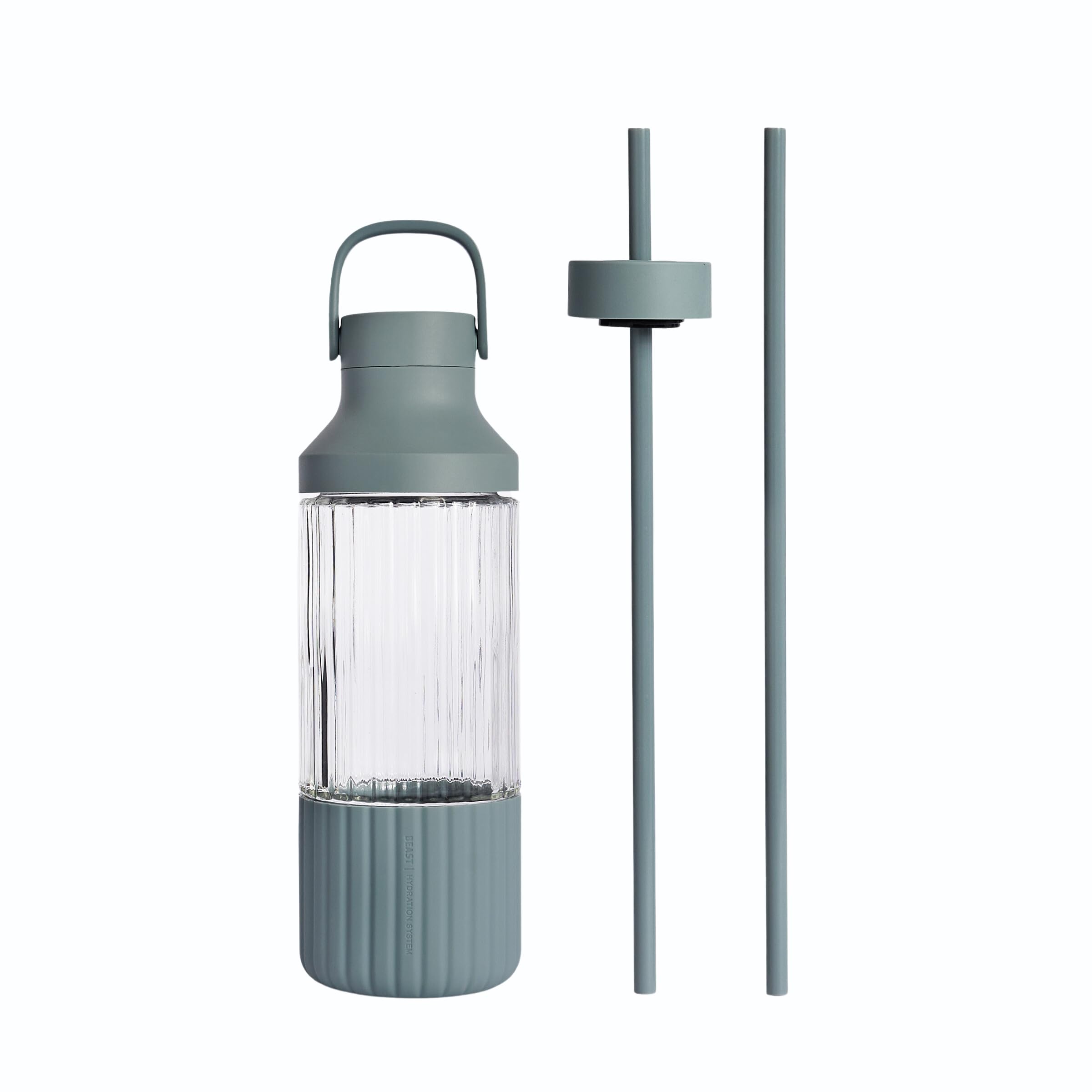 BEAST Health™ Dual Cap Glass Hydration Bottle Mist