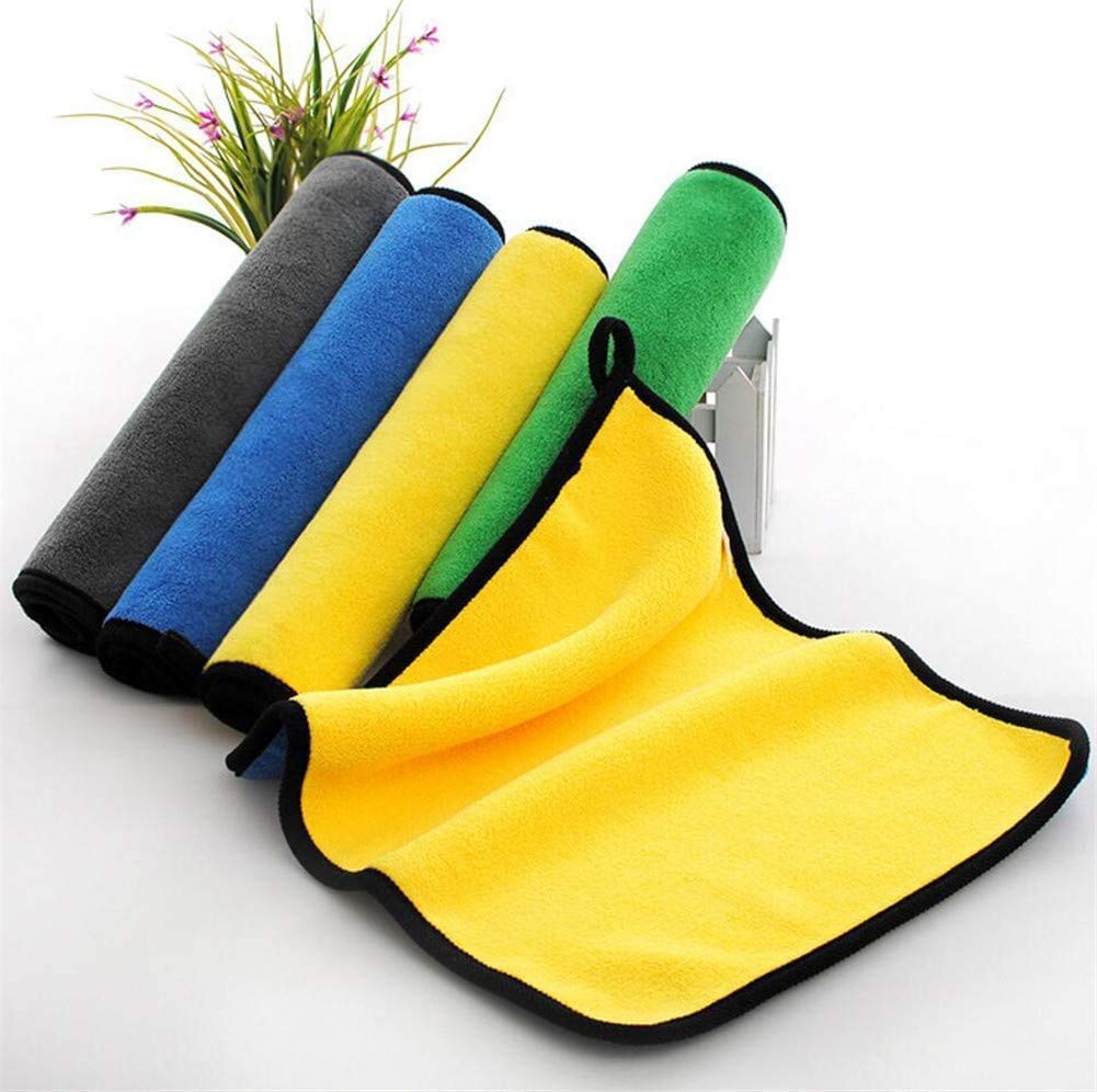 UNIGLOW 800 GSM Microfiber Double Layered Cloth Extra Thick Plush, Lint Free Microfiber Towel for Home/Office/Kitchen/Car/Bike (40x40 cm, Pack of 5, Multi Color) (B09QNJG6MW) Amazon Price History, Amazon Price Tracker