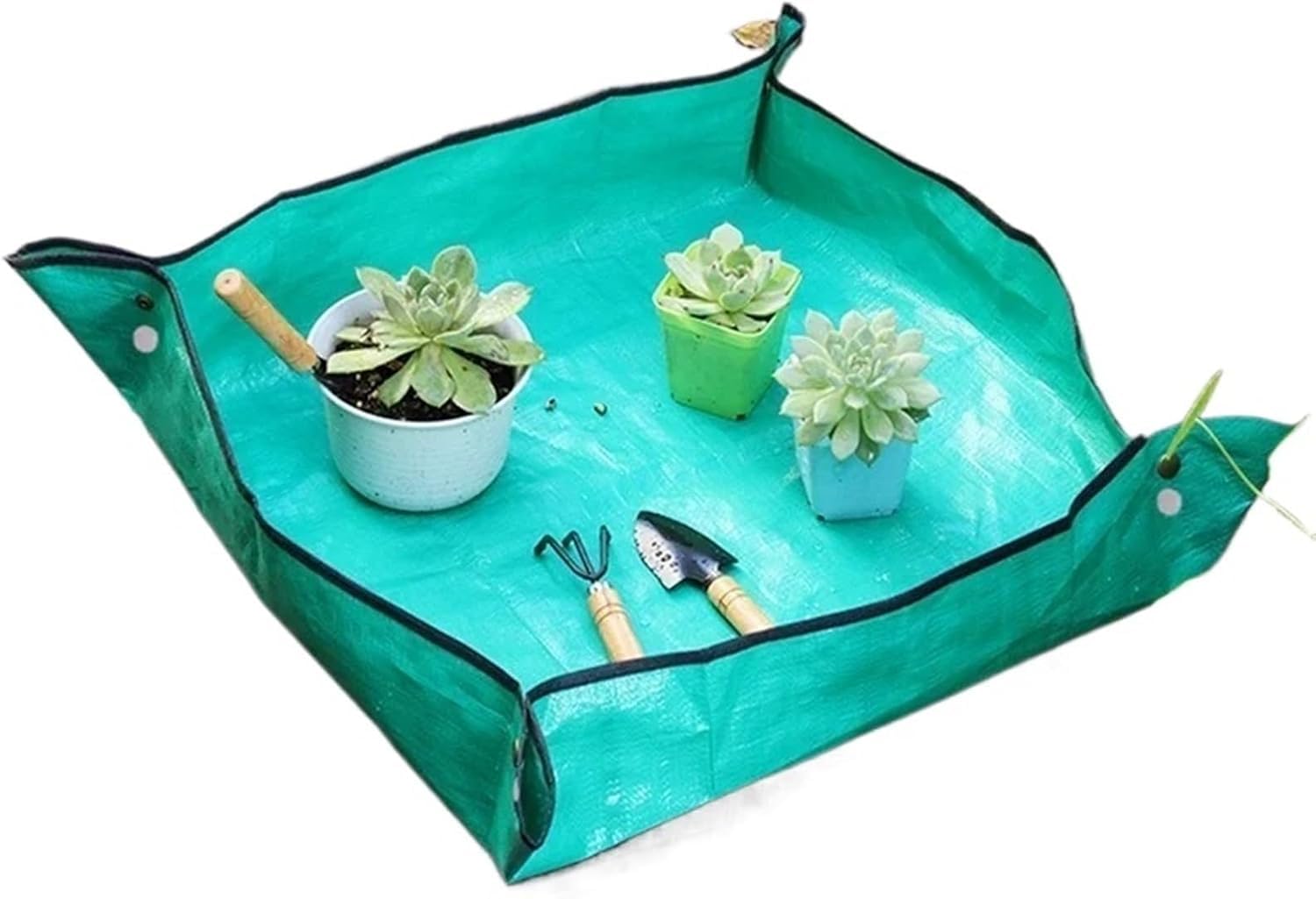 ESESE Foldable Plant Repotting Mat Garden Potting Pad Tray, Gardening PE Square Waterproof For Transplanting Flower Pots Tarp For Indoor