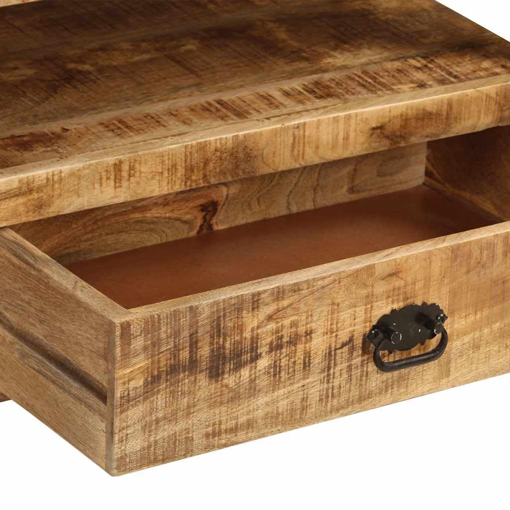 Générique Mobile TV 120 x 35 x 45 cm, legno di mango solido | Stile Vintage, 2 Cassetti, Mensola, Telaio Acciaio Rinforzato, Archiviazione Multimedia