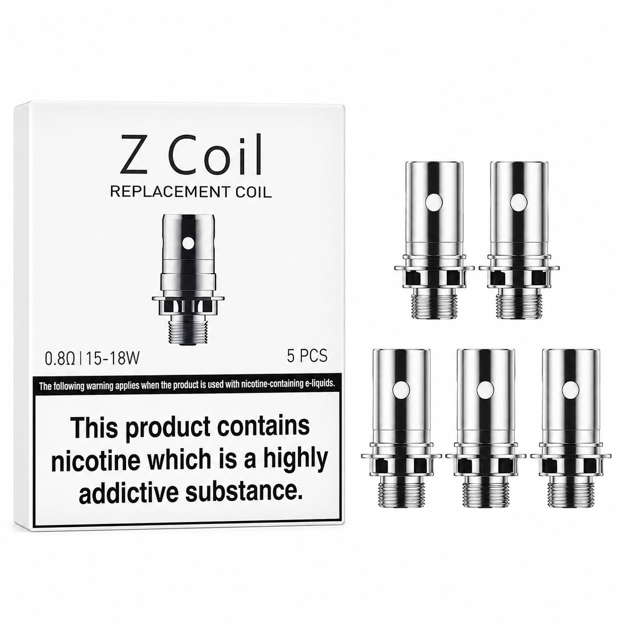 INNOKIN Z Replacement Coils 0.8 Ohm [Pack of 5]