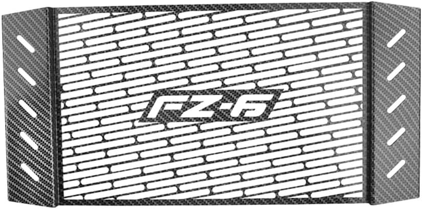 Radiator Grille Guard Cover, Motorcycle Radiator Guard Grille Protector Metal Cover Black for Y&AMAHA FZ6 FZ 6 FAZER 2006 2007 2008 2009 2010 Models