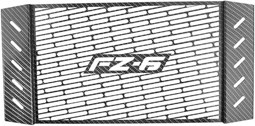 Vista 4 de Rejilla de radiador de motocicleta, protector de rejilla de radiador de motocicleta, cubierta de metal negro para modelos Y&AMAHA FZ6 FZ 6 FAZER