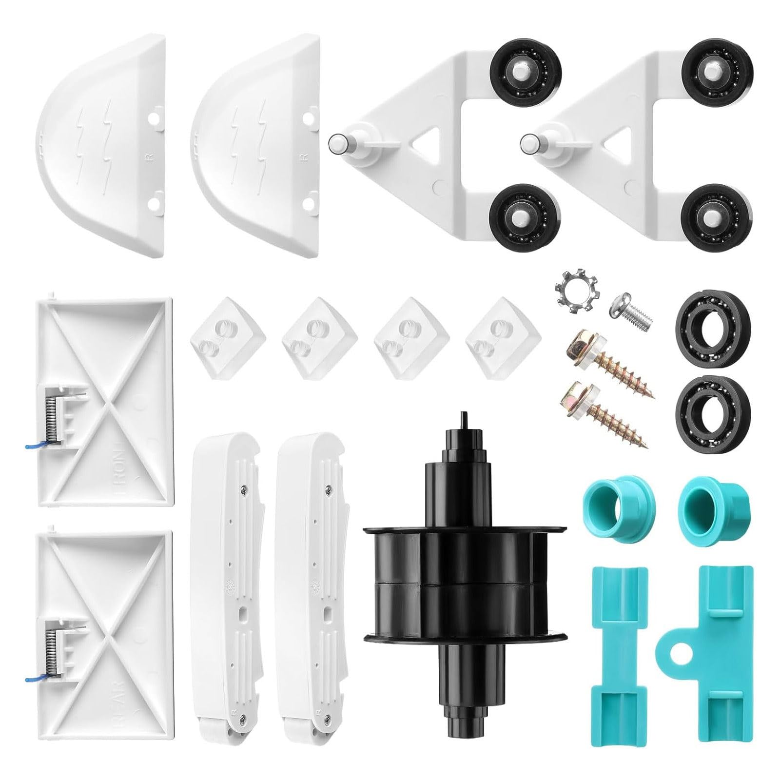 Juego de piezas de repuesto para mantenimiento de piscinas, paquete de servicio de limpiador de 24 piezas, compatible con equipos AXV417WHP 621DAT para mantenimiento comercial residencial, juego de de