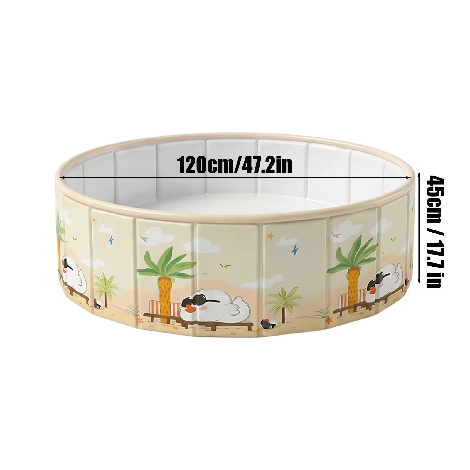 Piscina Plegable,Bañera para Cachorros - Tina de Baño para Perros - Niños y Niñas Mascotas Camping Playa Jardín Parque Césped Patio Patio Interior Guardería