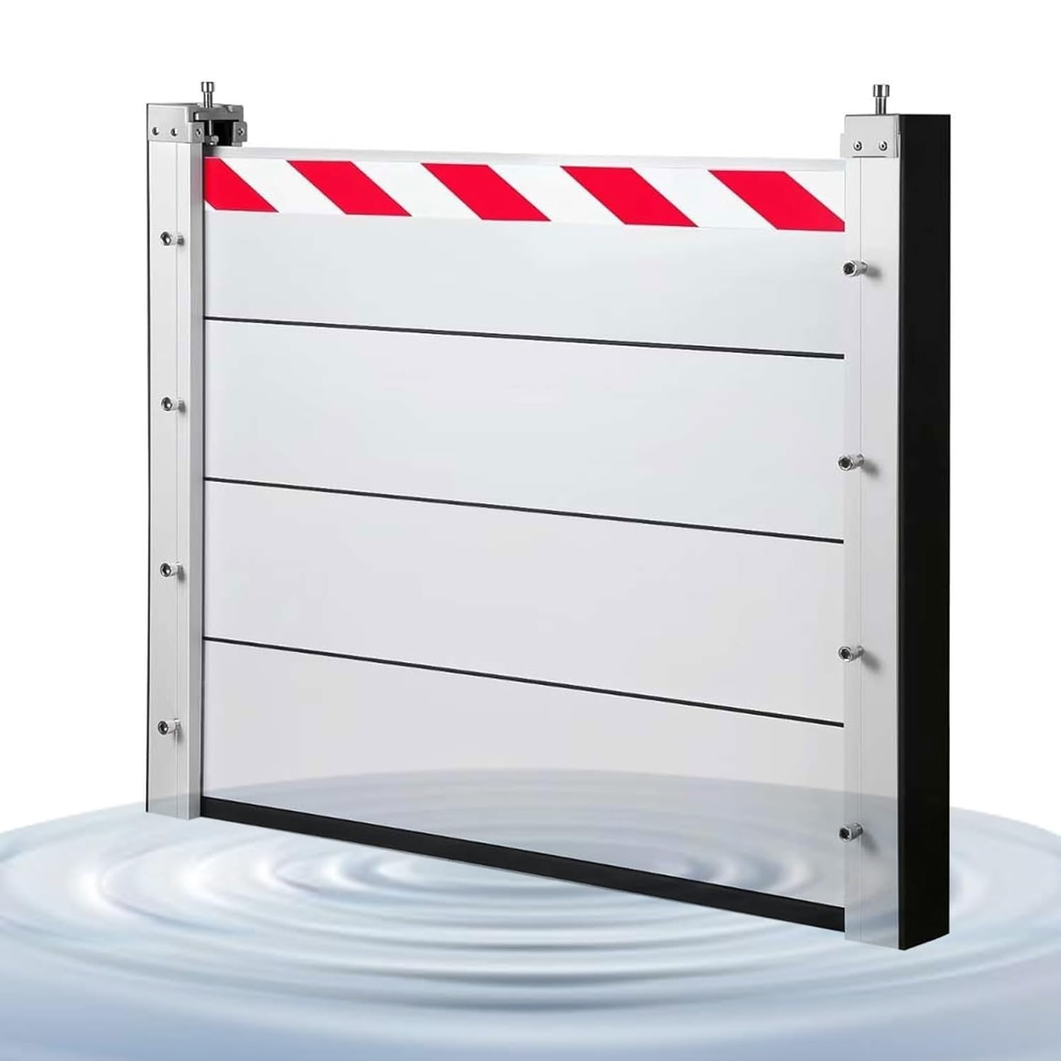 Inondation de maison évitée avec le batardeau déflecteur d'eau de 100x40cm