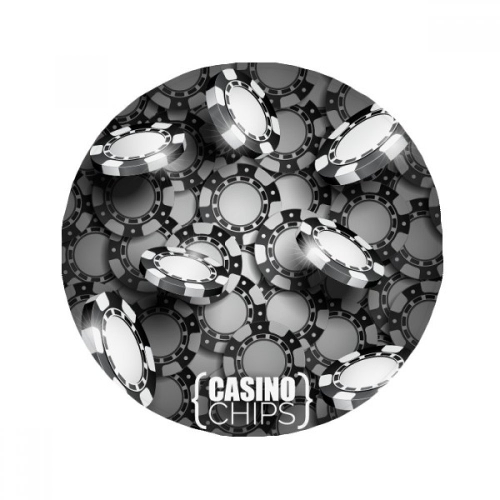 Tapis de sol jetons de casino de 80 cm antidérapant rond