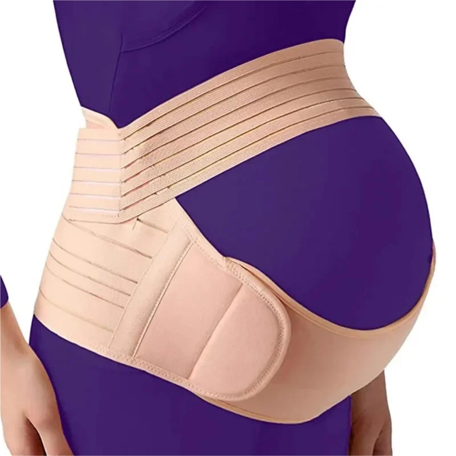 Bandas De Soporte Pélvico Faja de soporte for el vientre for embarazadas, cinturón ajustable for la espalda, protector cintura for maternidad(WHITE,XL (90-120cm))