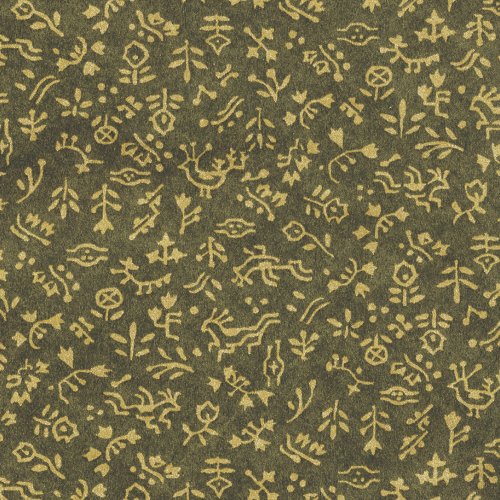 タカ印 ラッピングペーパー 49-1710 和風柄 飛鳥緑 半才判 50枚