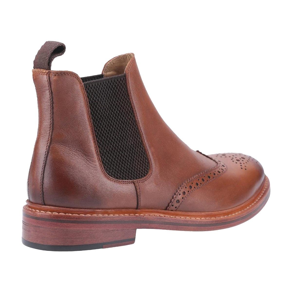 Cotswold Męskie buty skórzane Siddington Chelsea, - Brązowy - 47 EU