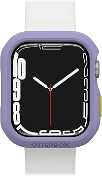 OtterBox Protector de Reloj para Apple Watch Series 9/8/7-45mm, Resistente a Caída y Golpes, Carcasa Protectora Elegante para Apple Watch, Protege la Pantalla y los Bordes, Morado/Naranja