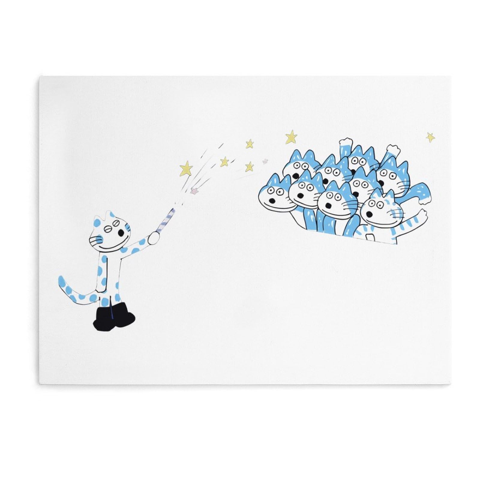 Amazon.co.jp: 11ぴきのねこ アートパネル アートポスター 飾り絵