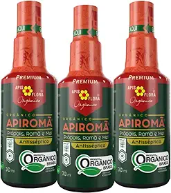 Spray De Propolis Romã Apiromã Mel Spray Organico Garganta Kit 3und