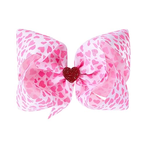 Miniatura 2 de Pinzas para el cabello de San Valentín con lazo para niñas y niños horquillas para el cabello JHV08 lazo-B1