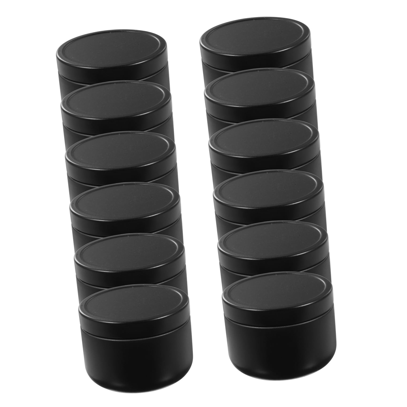 DOITOOL 12pcs Tinplate DIY Candle Jars Airtight Candle Balm Containers for Storage