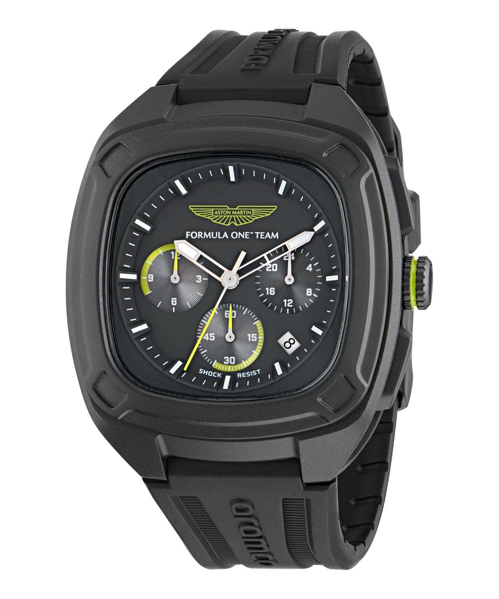 Aston Martin Am Formula 1 MTFO1 - Reloj analógico de Cuarzo para Hombre (Silicona)