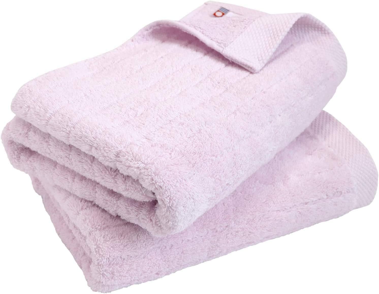 Soft And Fluffy Towel, Cotton - 2 pieces Bath Towel sets (Lavender)