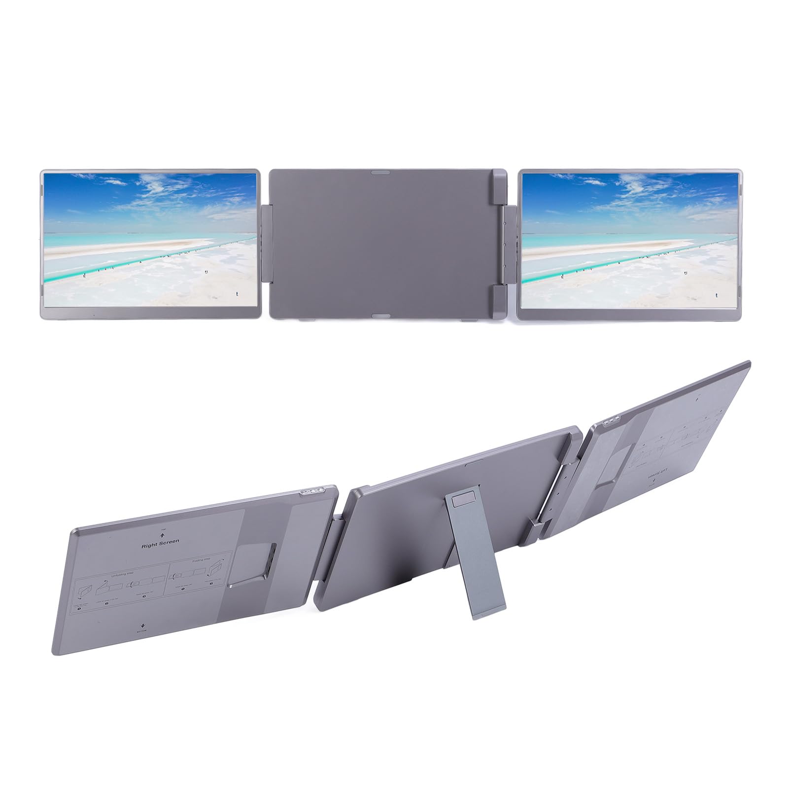 Domary Monitor Portatile Pieghevole IPS da 16 Pollici 2560x1600 IPS