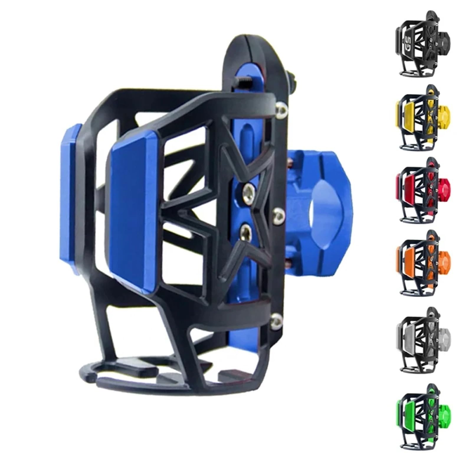 Support Telephone Velo pour BMW R1200GS R1250GS R 1200GS R1250 GS R 1250 GS LC ADV Moto Boisson Bouteille d'eau Cage Boisson Support Verre Support Sdand Telephone Moto Rotation(Blue)