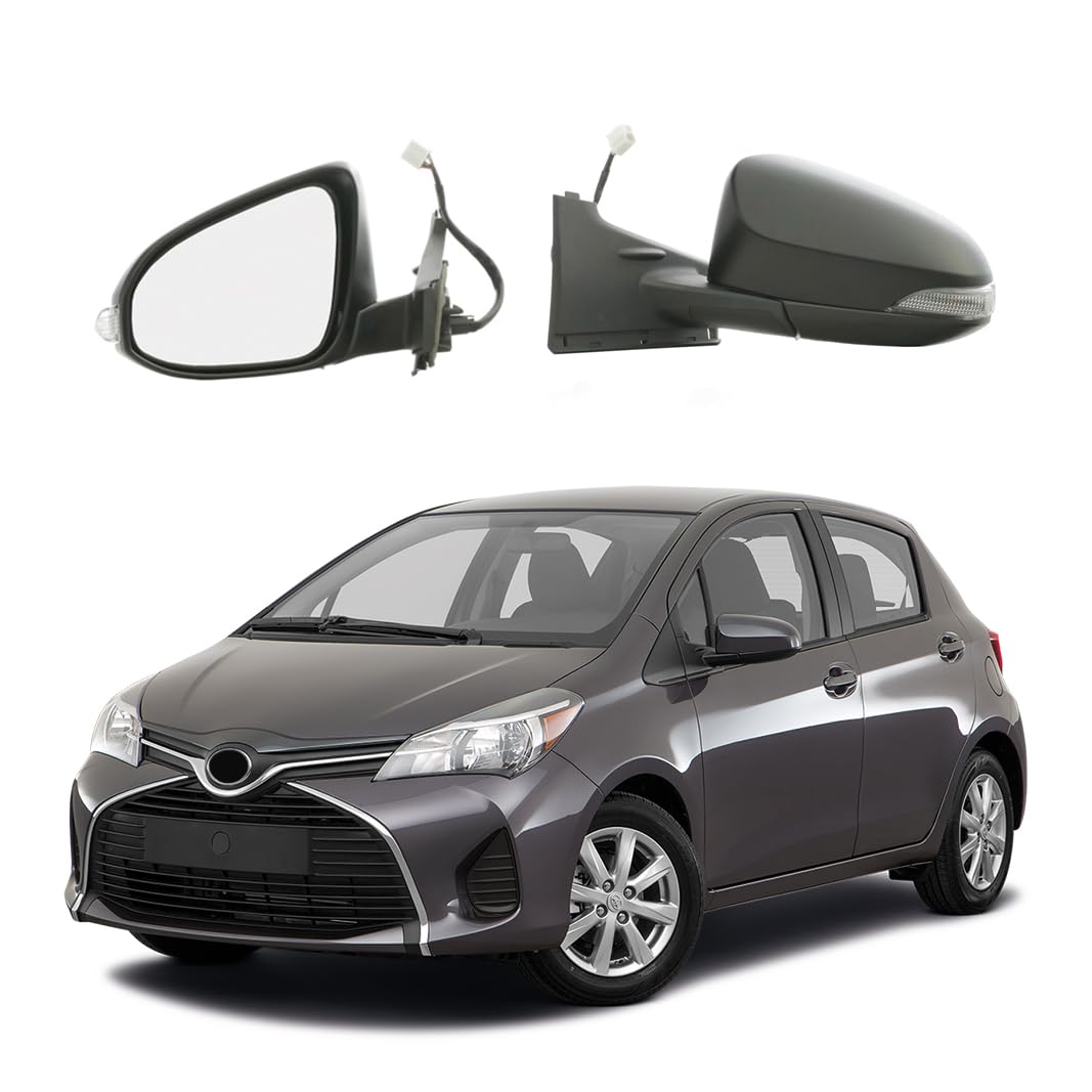 Retrovisor elect Term C/ventilador izquierdo [lado del conductor] para coche Yaris - Calota para pintar, Espejo Retrovisor Coche