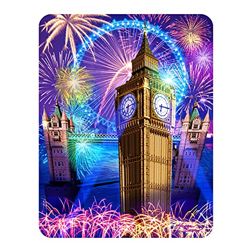 3D LiveLife Magnet London Eye & Big Ben de Deluxebase. Aimant lenticulaire Puissant pour frigo 3D Londres. Magnet décoratif Enfant & Adulte Illustrations sous...
