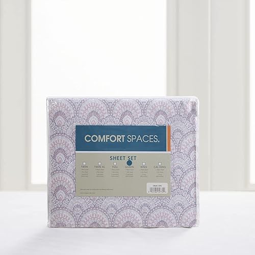 Vista 188 de Comfort Spaces - Sábanas con fundas de almohada Gris diamante