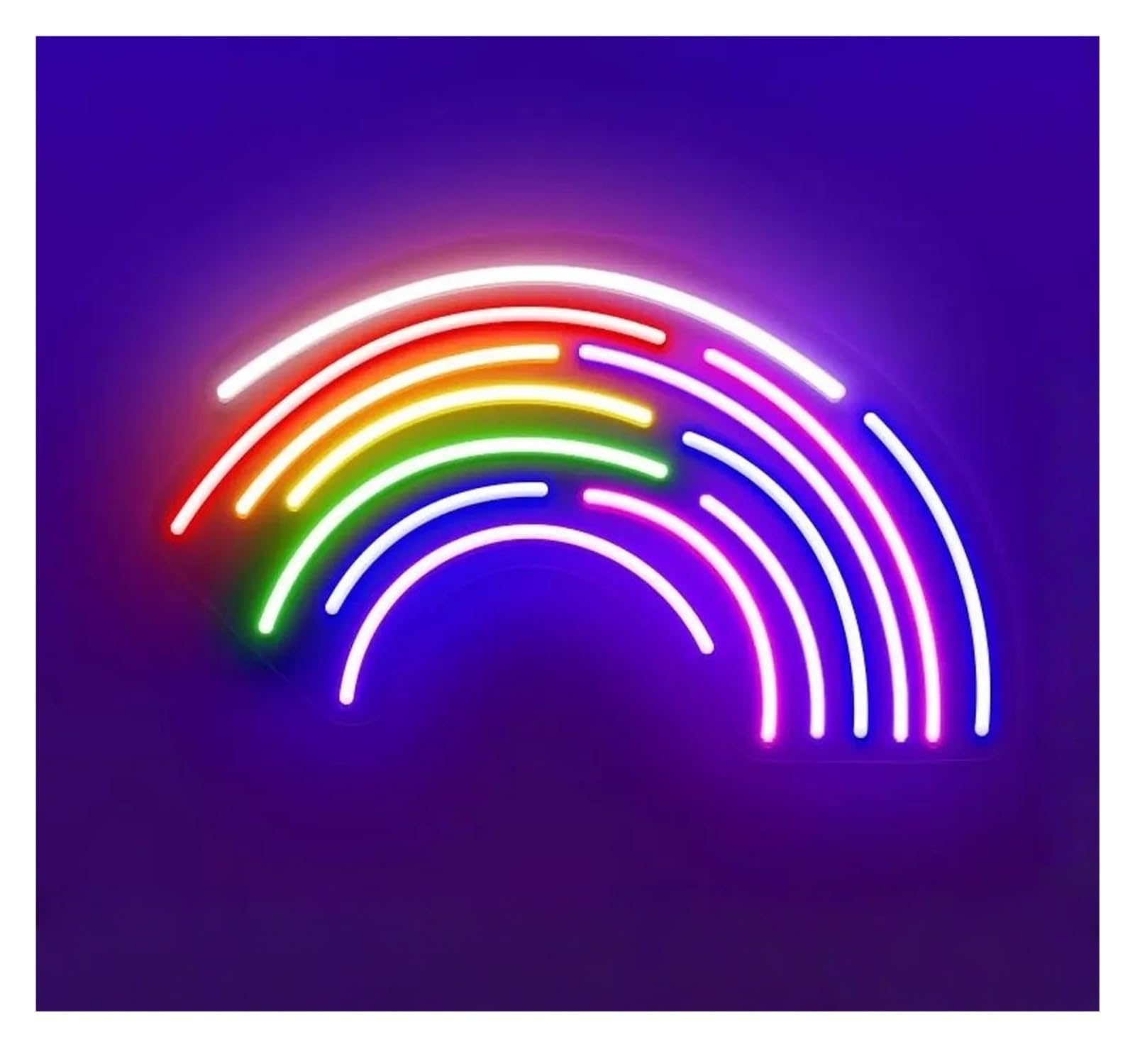 SHOUXI Sign Lamp Rainbow Neon Sign USB Powered Dimmable Wall Decor Lamps Party Backdrop Kids Room Decoration 40х22cm(B)