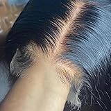 Venice Hair Real HD Lace Closure only 0.10mm Ultra-thin Invisible Crystal HD Lace Pre Plucked with Baby Hair Straight Human Hair Lace Frontal Closure (5x5 HD Body, 12 Inch)