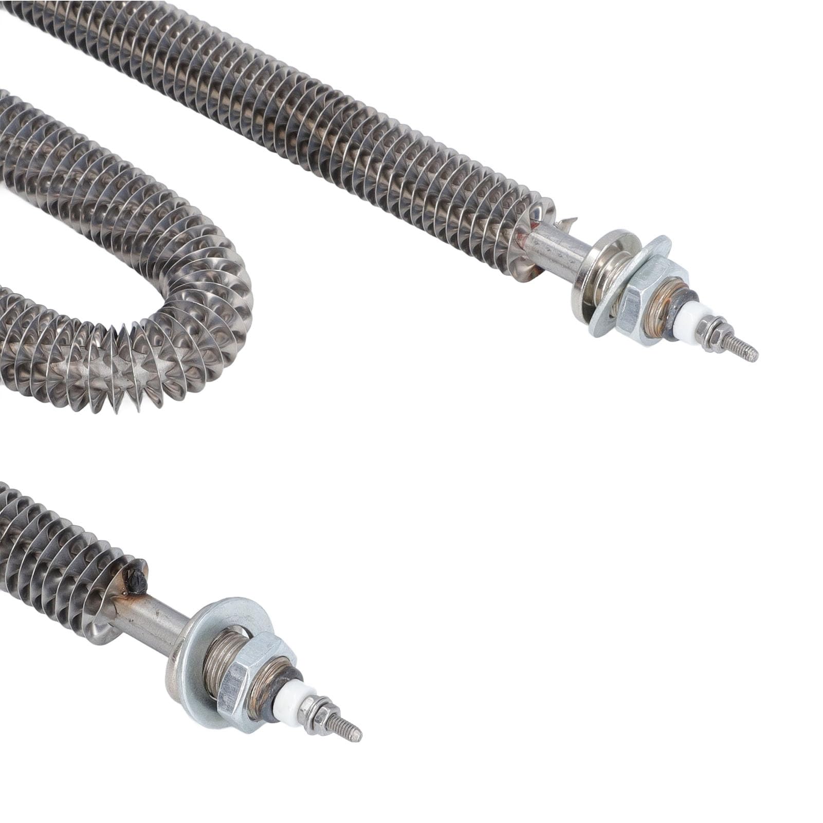 Tubo Riscaldante Alettato Tipo W in Acciaio Inossidabile per Forni e Attrezzature da Panetteria - Elemento Riscaldante Elettrico da 2500 W 220 V - Diametro Tubo 12 mm, Lunghezza (220 V)