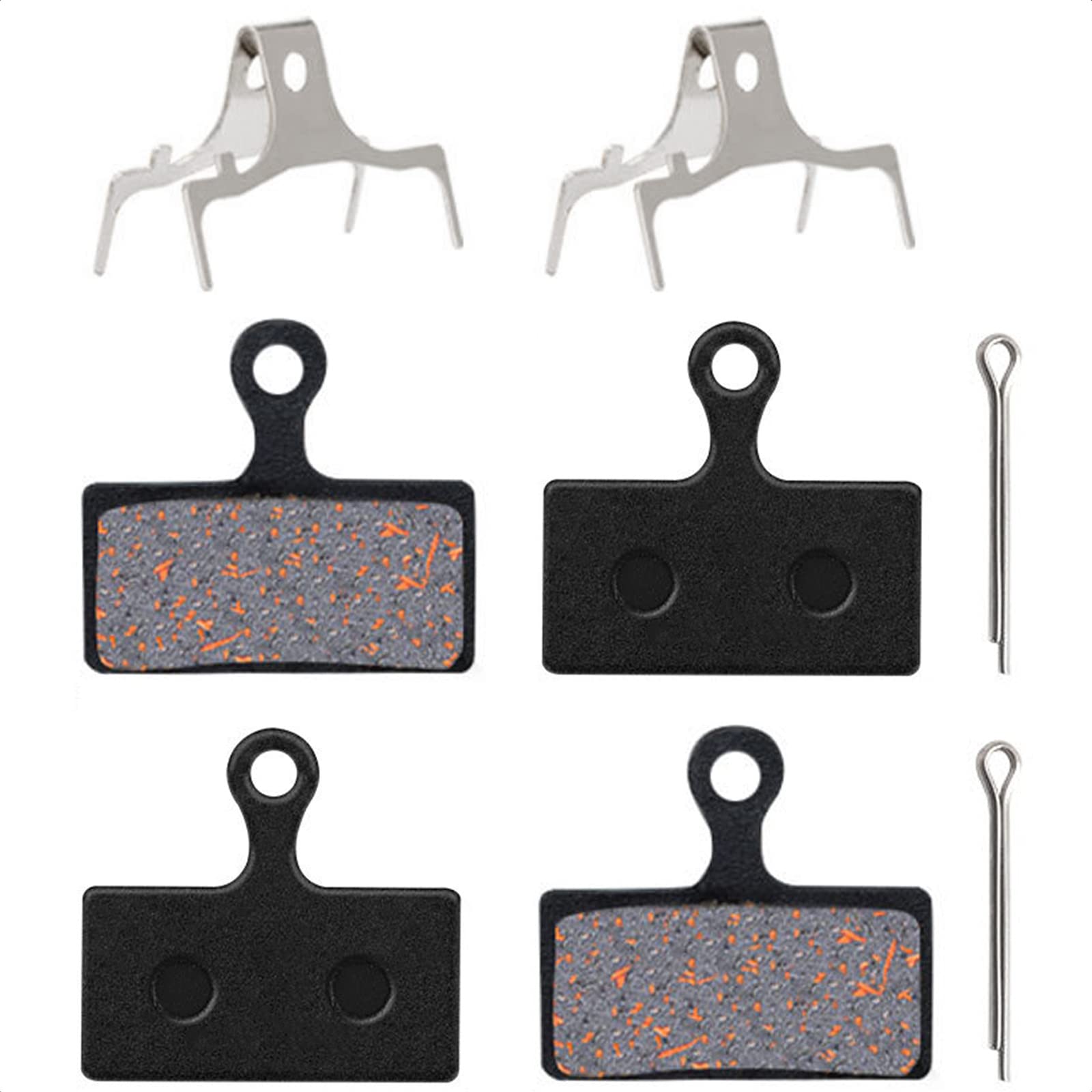 2 Pairs of Disc Brake Pads for Shimano Deore XT, XTR, SLX - Suitable for Mountain Bikes, Road Bicycles, and MTBs