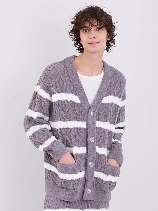 新品！プレゼント紙袋付gelato piqueベビモコアランボーダーカーディガン 新品！プレゼント紙袋付gelato piqueベビモコアランボーダー
