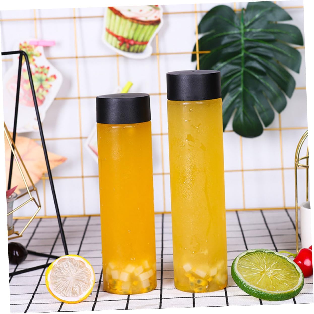 Plastic Beverage Bottles 400ml, Leak Proof Pet, 10 Pack