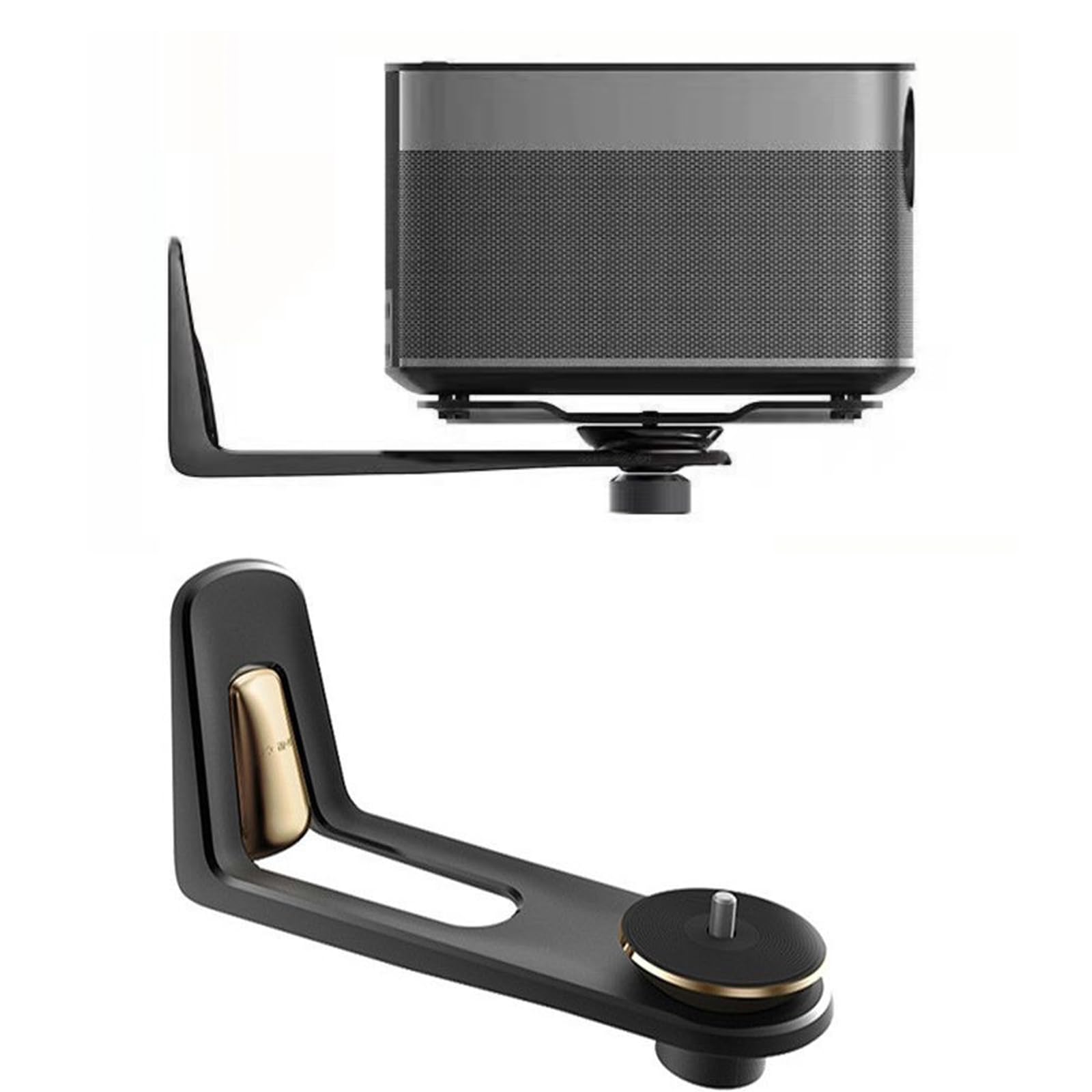 Staffa di montaggio a parete proiettore per Xgim Horizon/Horizon Pro, XGIM H2/H3S/Z6X/JGOJ10S/Dangbei DBOX02/01, materiale in lega di alluminio antiruggine Rrevention, rotazione a 360° per