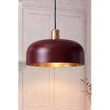 Marrien Marella Gold Sark t Avize, Bohem Tavan Lambas  ve Salon Mutfak Ayd nlatmas  - Bordo Gold - 30 cm - Modern Dekoratif Tavan Armat r  [Enerji S n f  A]