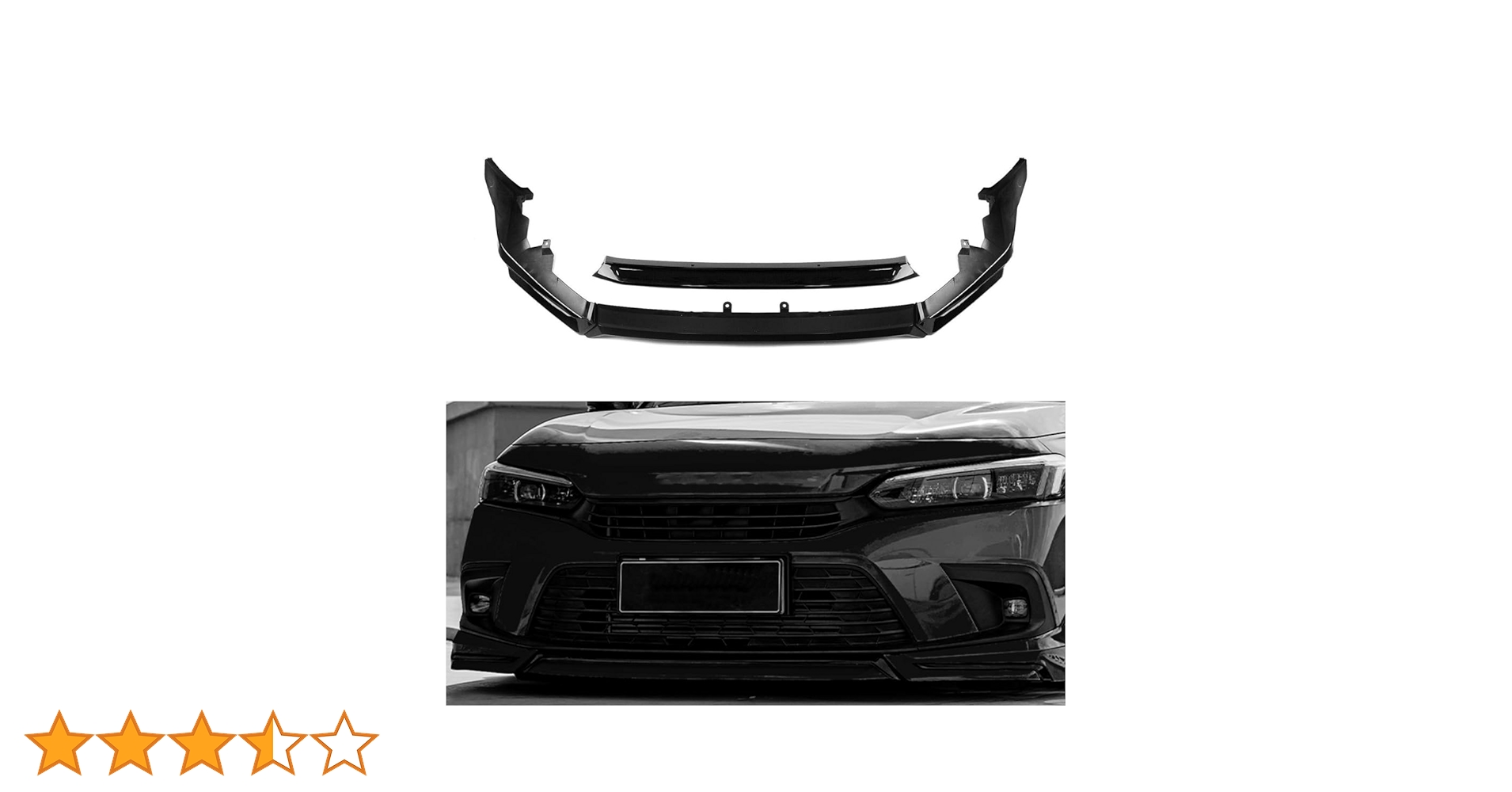 p*8様 EFシビック純正フロントスポイラー ハッチバック　ローライダー　スポコ p*8様 EFシビック純正フロントスポイラー ハッチバック