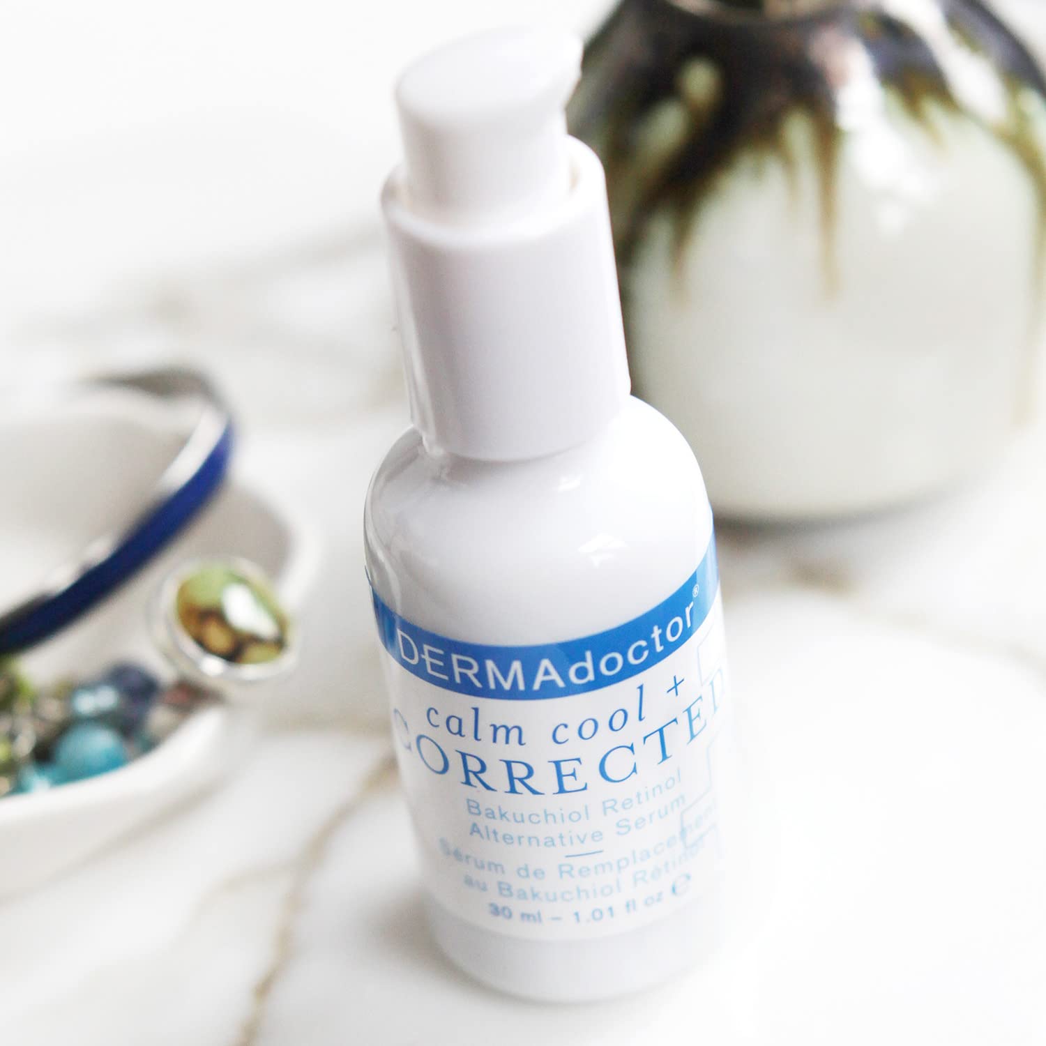 DERMAdoctor Calm Cool + Corrected Dermatologist Formulated Bakuchiol Retinol Alternative Serum for Sensitive Skin; Anti Aging Serum for Fine Lines Wrinkles - Image 2