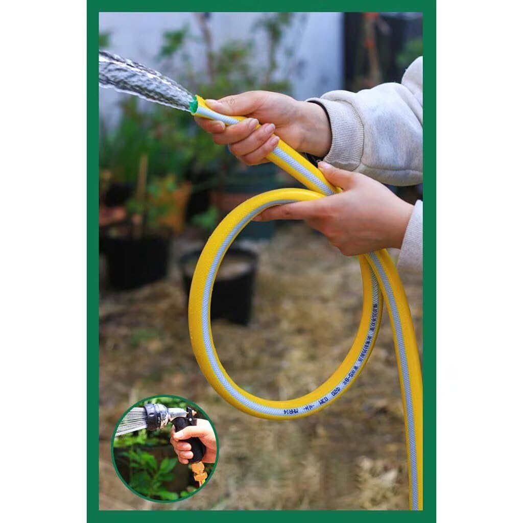 Manguera de agua de PVC para todas las estaciones, anticongelante y resistente al sol, 25 mm de diámetro interior x 30 mm de diámetro exterior, perfecta para lavado de coches al aire libre y riego de