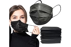 100PCS Black Non Medical Face Mask For Adult