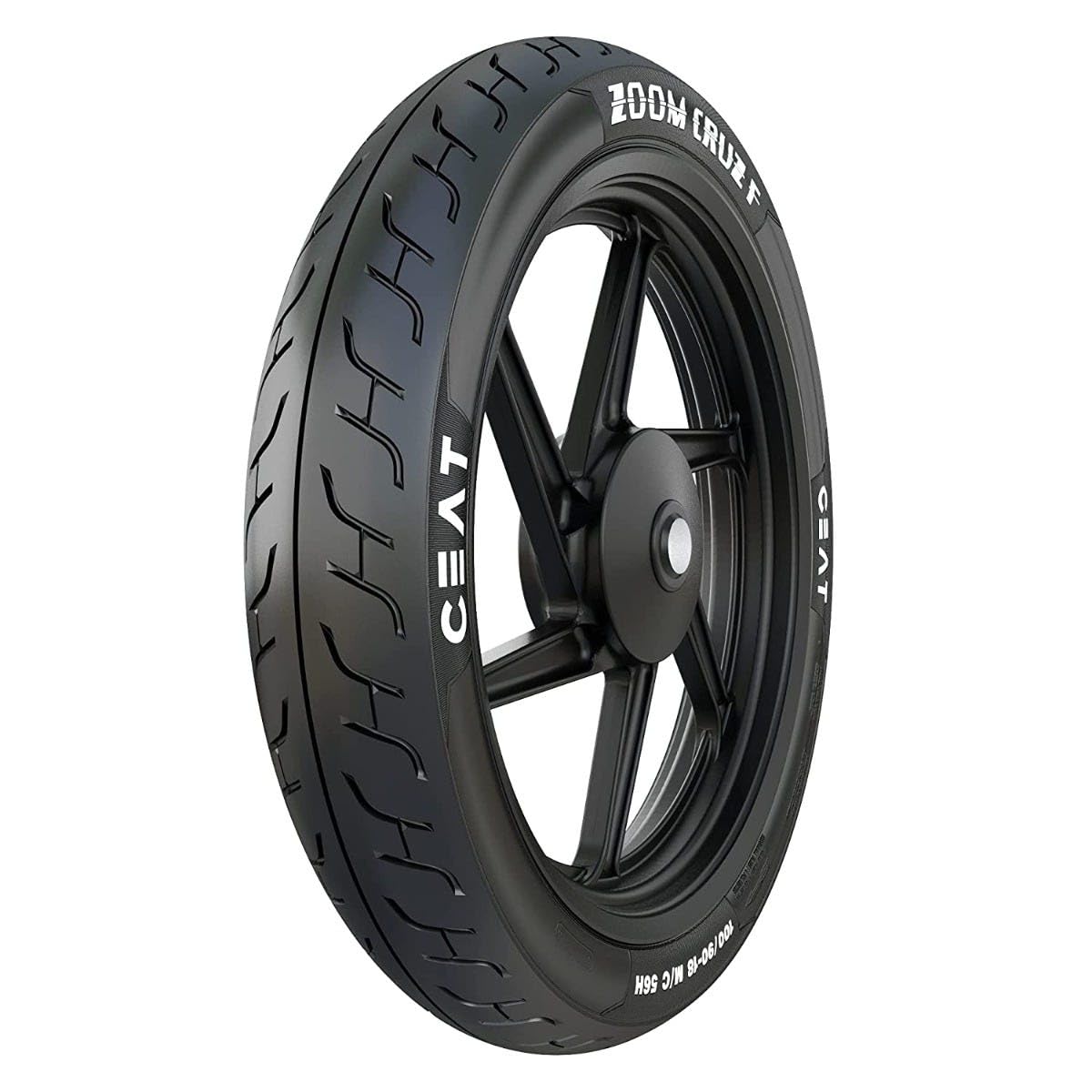 CEAT 100/90-18 ZOOM CRUZ F 56H TUBELESS TYRE | Front | Car Tyre