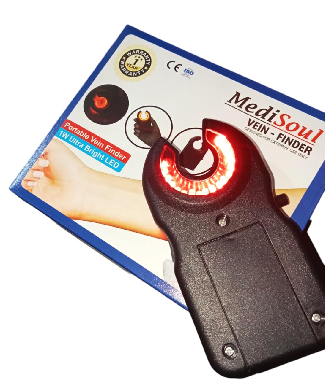 Vein Finder Light and Fingertip Massager, Portable LED Device, Hand Held-image-18
