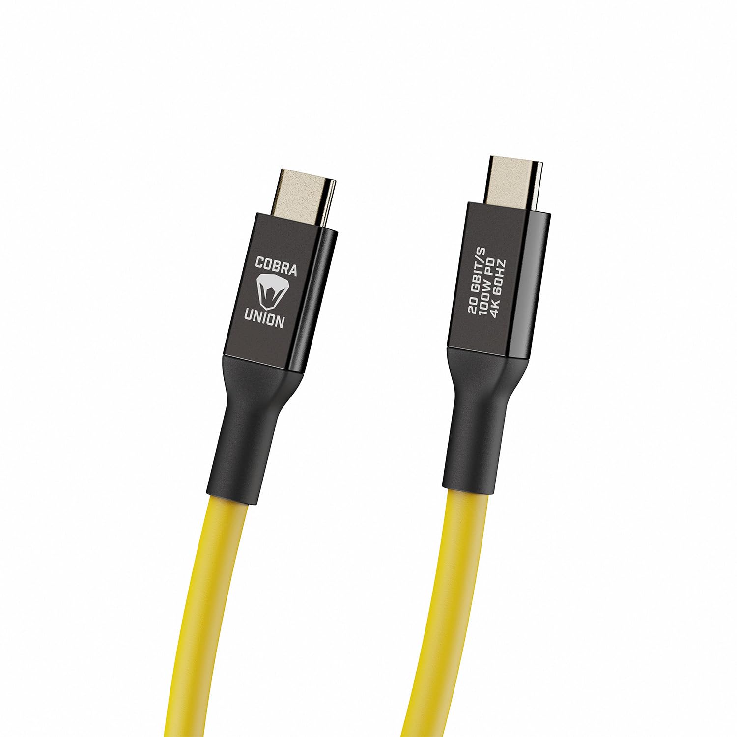 Cavo USB-C to USB-C 5m - Giallo- Dritto