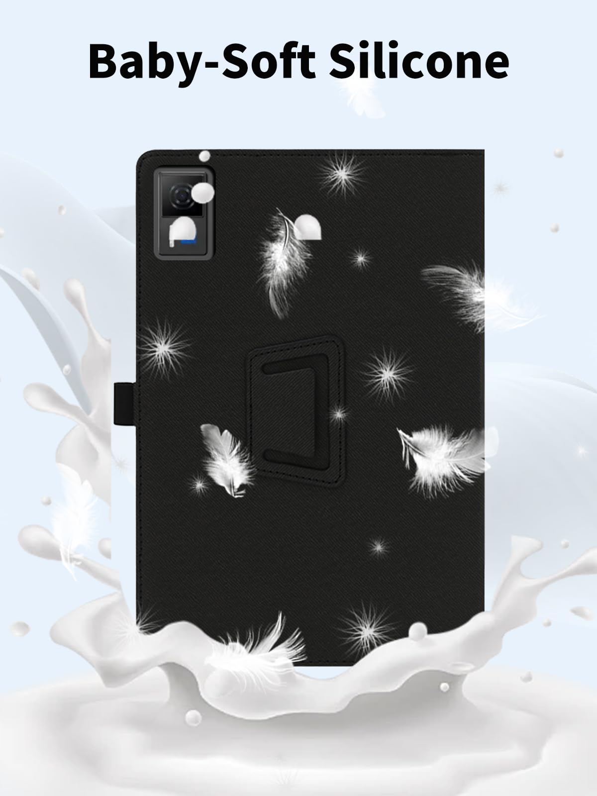 Étui De Protection Pour Tablette DOOGEE U13 13 Pouces - Housse Flip En Cuir PU Avec Support Intégré - Anti-Rayures Et Chocs - Noir