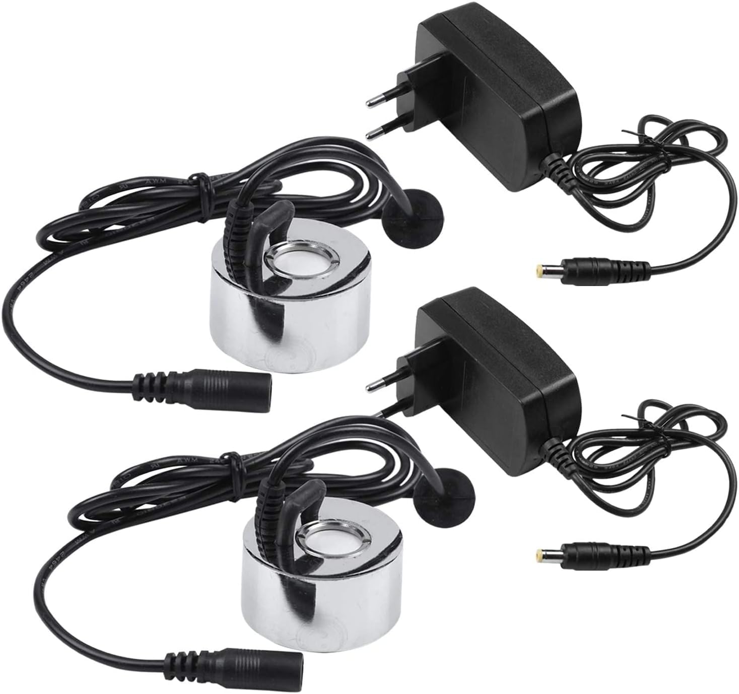 2 StüCke mit Stecker 45 Mm Luft Befeuchter Ultraschall Hersteller Industrielle Inkubator 24 V Vernebler ZerstäUber Kopf Fogger Eu Stecker