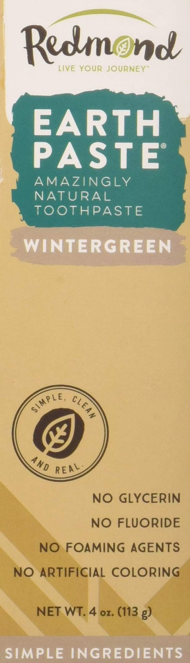 Redmond Earthpaste Natural NonFlouride Toothpaste