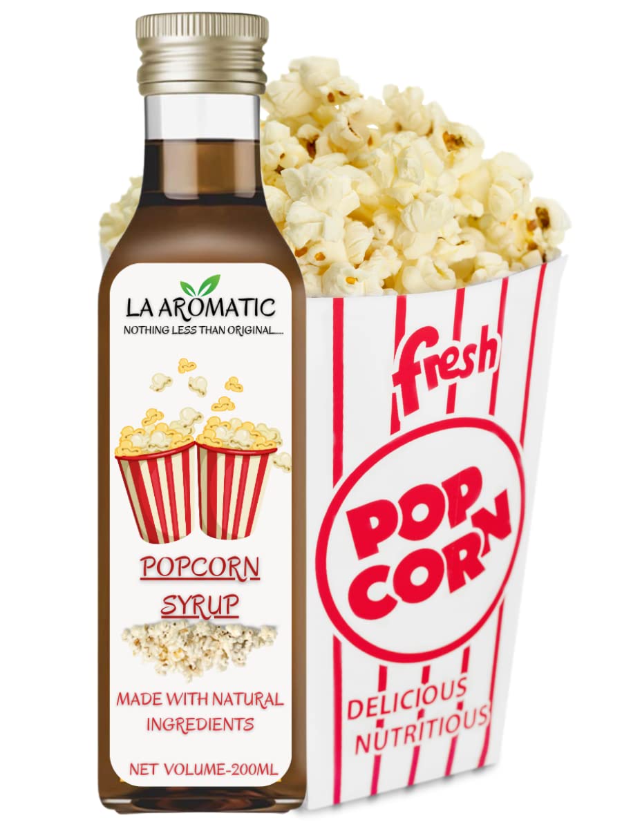 La Aromatic Exotic Blend Popcorn Flavoured Mocktail Syrups-200ml /Sampler Pack-picture-26