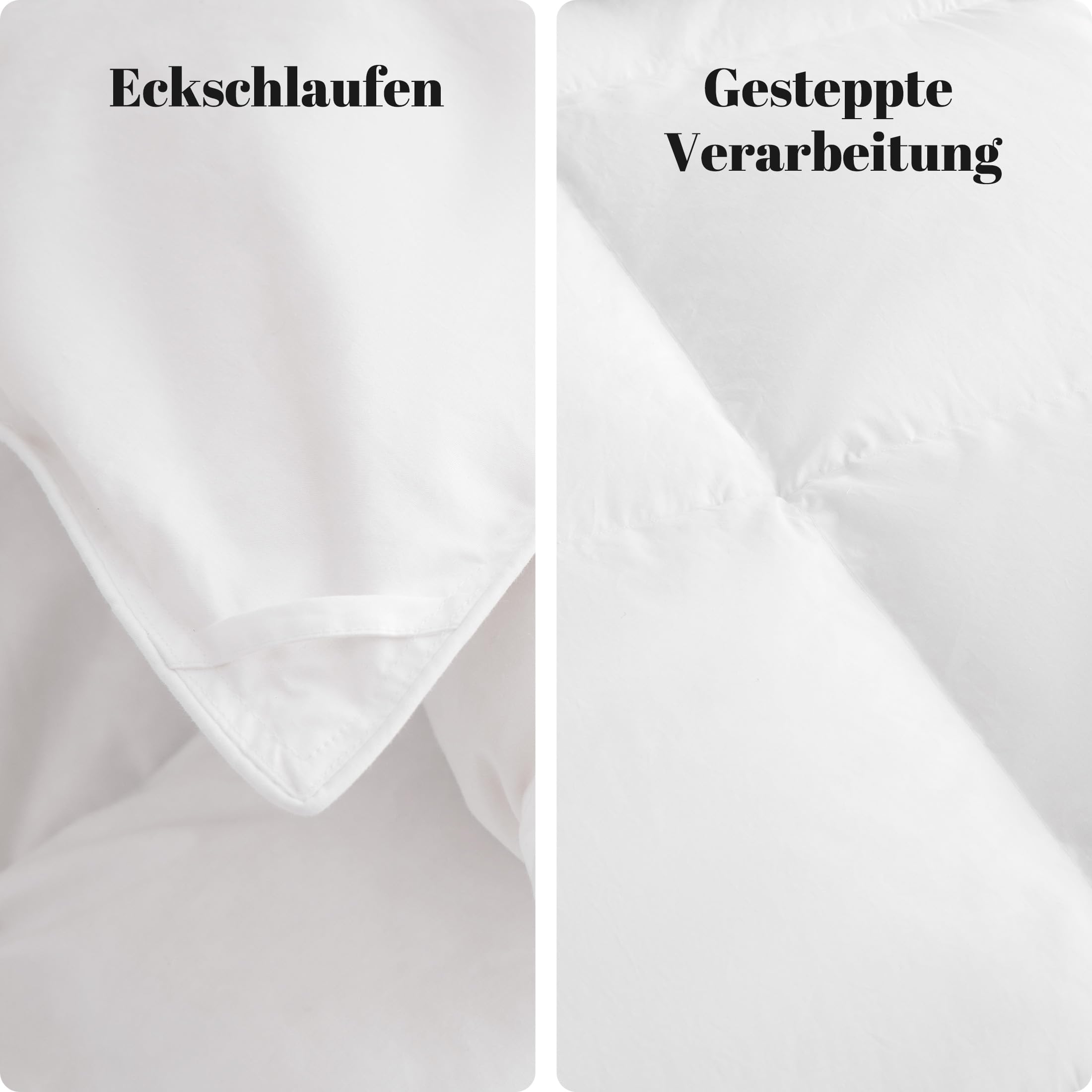 Sonive Bettdecke 200x200cm, Ganzjahres Warm 100% Baumwollbezug